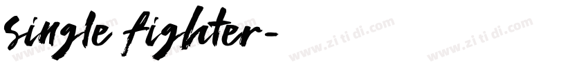 single fighter字体转换